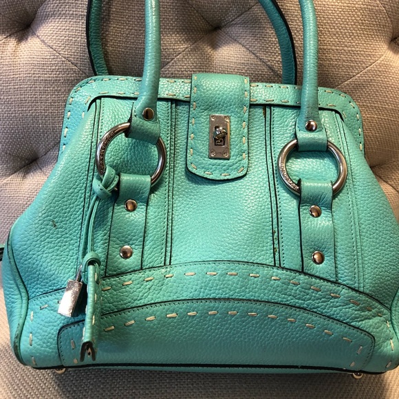 BCBGMaxAzria Handbags - BCBG maxazria designer handbag - teal leather
